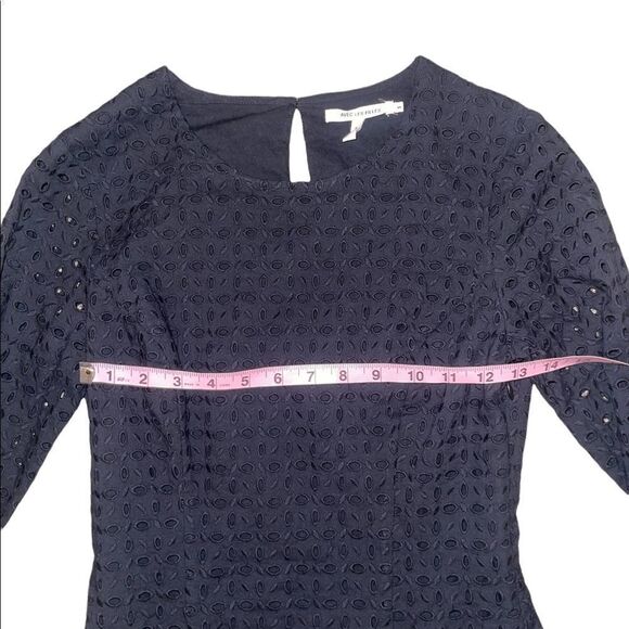 Avec Les Filles Black Eyelet Bell Sleeve Dress - Picture 10 of 16